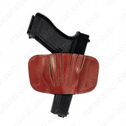 FUNDA DE CUERO CON RETENCIÓN POR ELÁSTICO