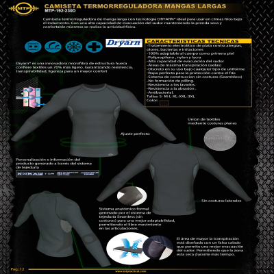 CAMISETA TÉRMICA DRYARN MANGA LARGA