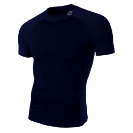 CAMISETA EN SUPPLEX ALTA TRANSPIRACIÓN EN AZUL MARINO