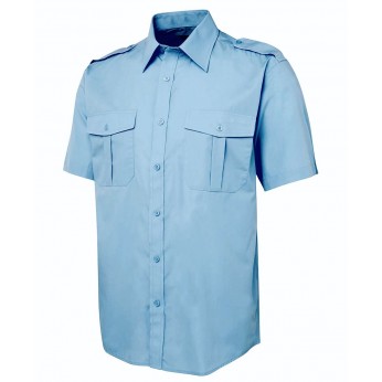 Camisa azul manga corta-talla 42