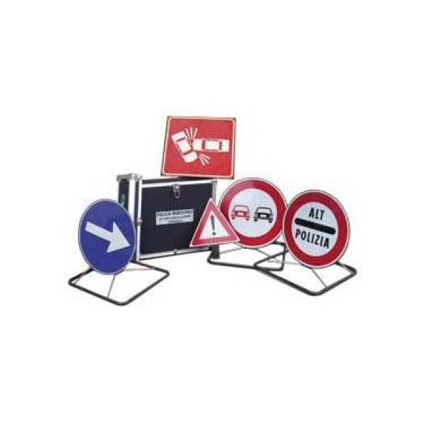 KIT DE SEÑALES DE TRAFICO PARA CONTROLES SEÑALES DE 60 CM