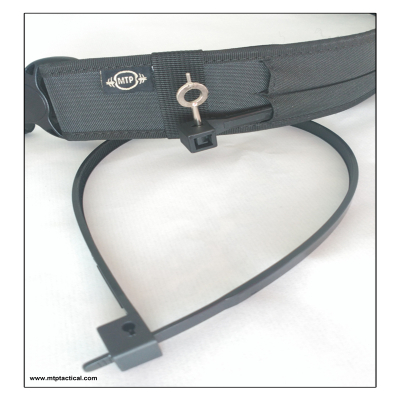 CINTURON EXTERNO CORDURA Y VELCRO ALOJAMIENTO 2 BRIDAS TRIPLE CIERRE DE SEGURIDAD