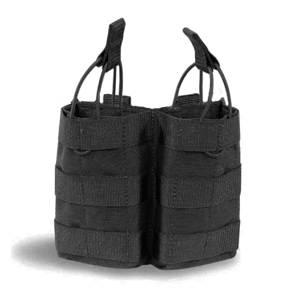 PORTACARGADOR DOBLE EN CORDURA CON SISTEMA MOLLE Y CIERRE ELASTICO