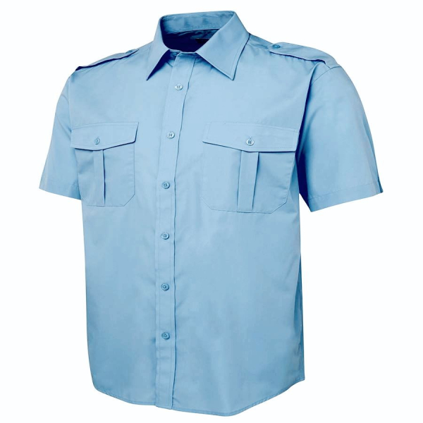Camisa azul manga corta-talla 42
